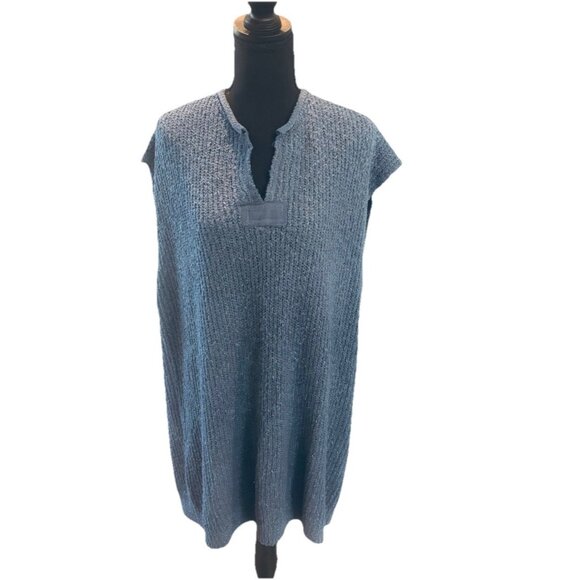 Illa Illa Sleeveless Blue Sweater Dress Size Medium - Picture 1 of 4